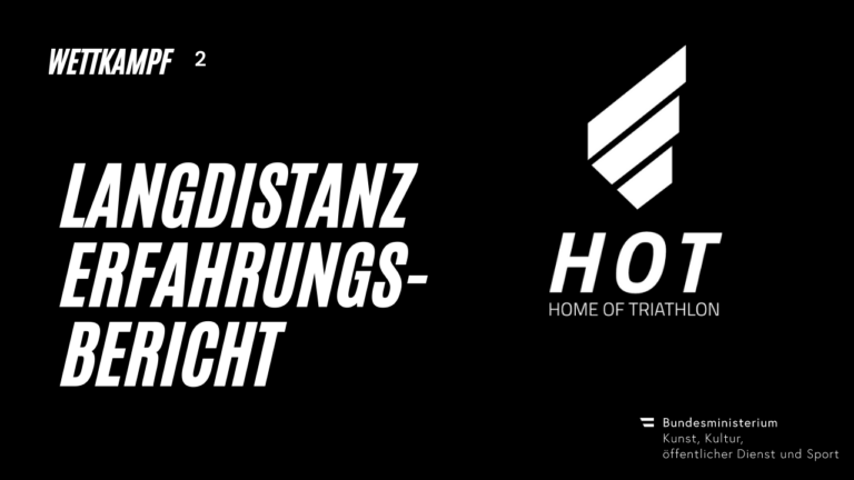 Titel "Langdistanzerfahrungsbericht" auf schwarzem Hintergrund. Daneben das "HOT"-Logo.